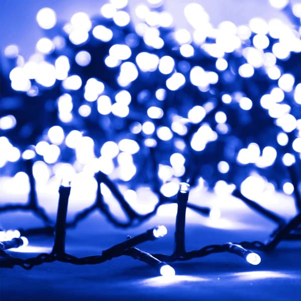 Kompakt ljusslinga med 2000 LED blå 45 m PVC