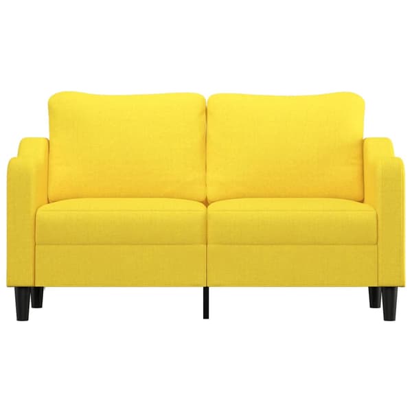 2-sitssoffa ljusggul 140 cm tyg