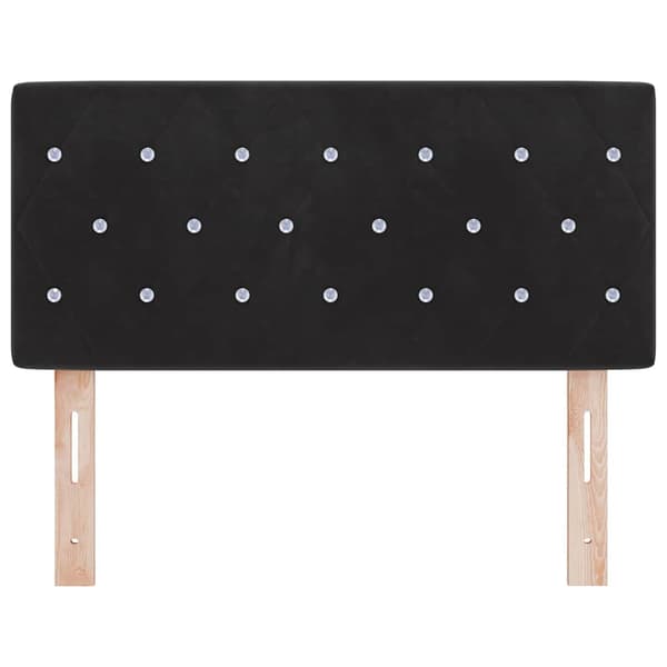 Huvudgavel Svart 100 cm Sammet