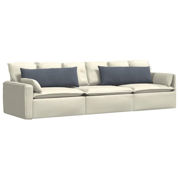 Sofakuddar 2 pcs Mörkgrå 120 x 40 cm Kordread tyg