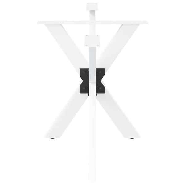 Matbordsben spindelformad vit 120x68x(72-73) cm stål
