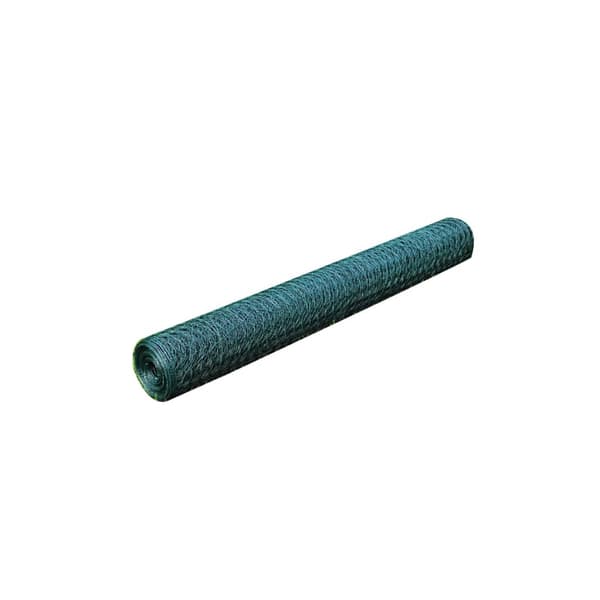 Hönsnät med PVC-beläggning 25x1 m grön