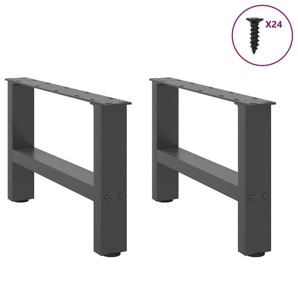 Soffbordsben antracit 2 st 50x(30-31) cm stål