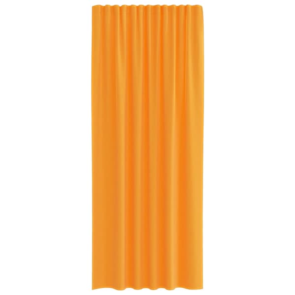 Voile gardiner med stångfickor 2 st orange
