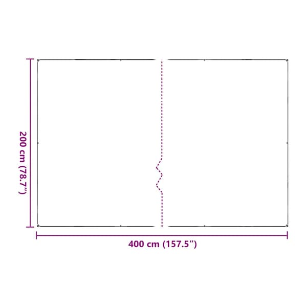 Växtskydd med öljetter 2x4 m polyeten