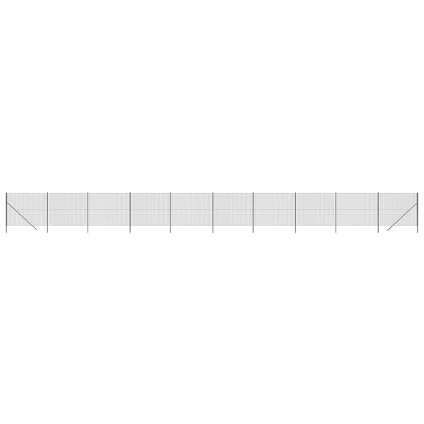 Stängsel antracit 1,6x25 m galvaniserat stål