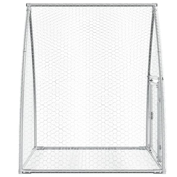Kaninbur silver 105x100x120 cm galvaniserat stål