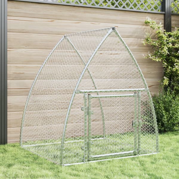 Kaninbur silver 105x100x120 cm galvaniserat stål