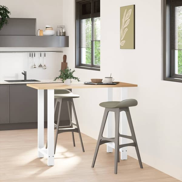 Barbordsben vita 2 st 60x(100-101) cm stål