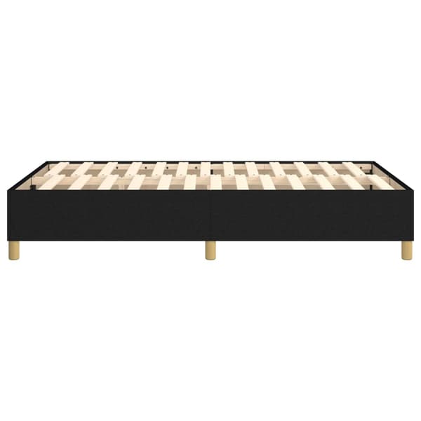 Boxspring-sängram svart 120x200 cm tyg