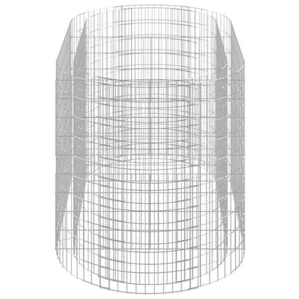 Planteringsgabion galvaniserat järn 200x100x100 cm