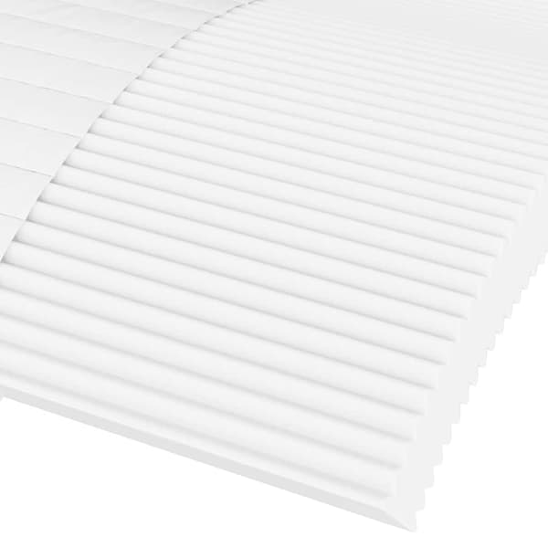 Skummadrass vit 90x210 cm hårdhet H2 H3