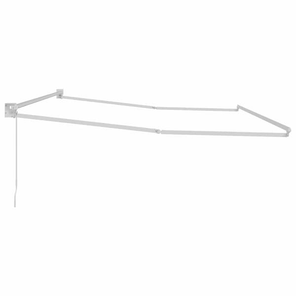 Utdragbar markisram Vit 500 × 300 cm Aluminium