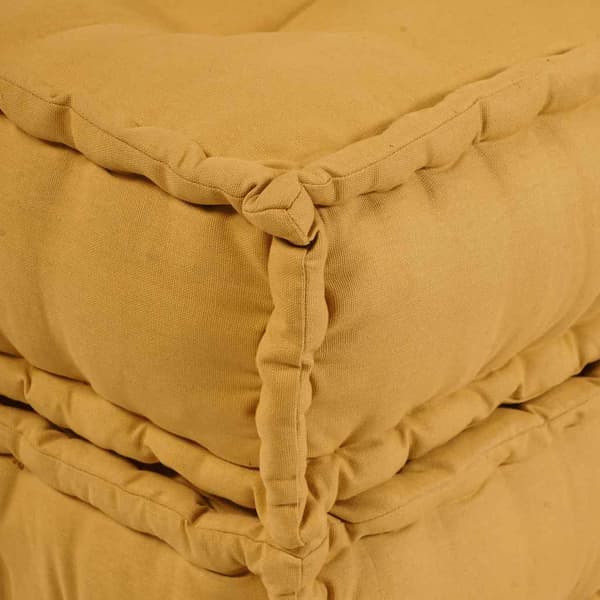 Modulär soffa gul 70x70x36 tyg