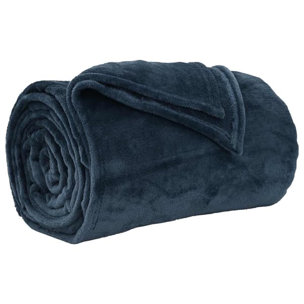 Filtar 6 pcs Mörkblå 130 x 150 cm Fleece