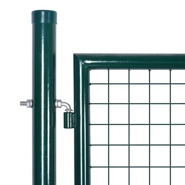 Staketgrind stål 300x125 cm grön