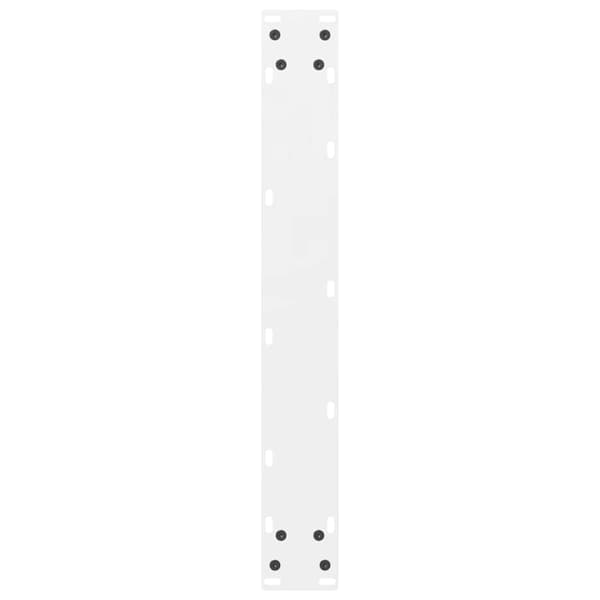 Barbordsben vita 2 st 60x(100-101) cm stål