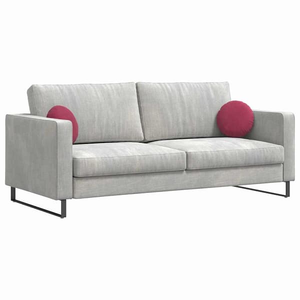Sittkuddar 2 pcs Vinröd Ø30 x 13 cm Sammet