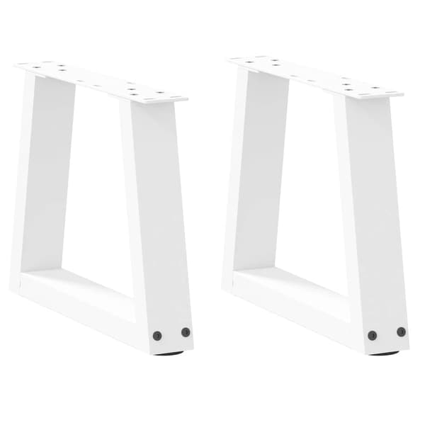 Soffbordsben V-formade 2 st vita 40x(30-31,3) cm stål