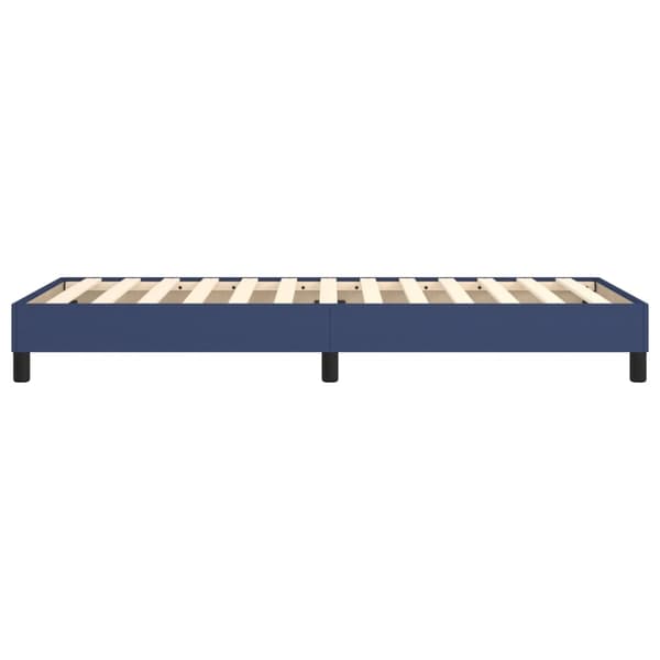 Boxspring-sängram blå 90x190 cm tyg
