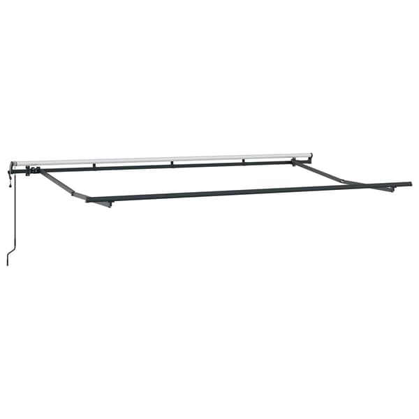 Utfällbar markis Antracit 350 x 200 cm tyg