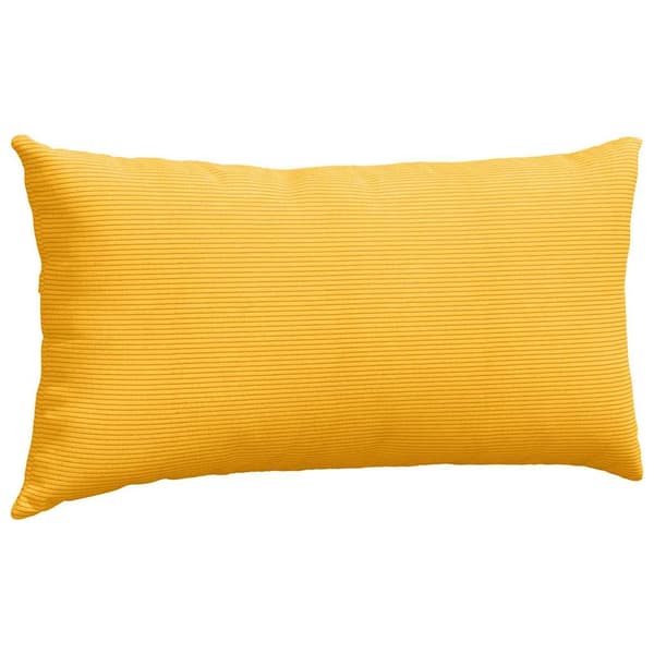Sofakuddar 2 pcs Ljusgul 80 x 40 cm Kordread tyg