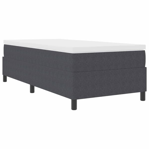 Plattform sängram Mörkgrå 100 x 200 cm Kordread tyg