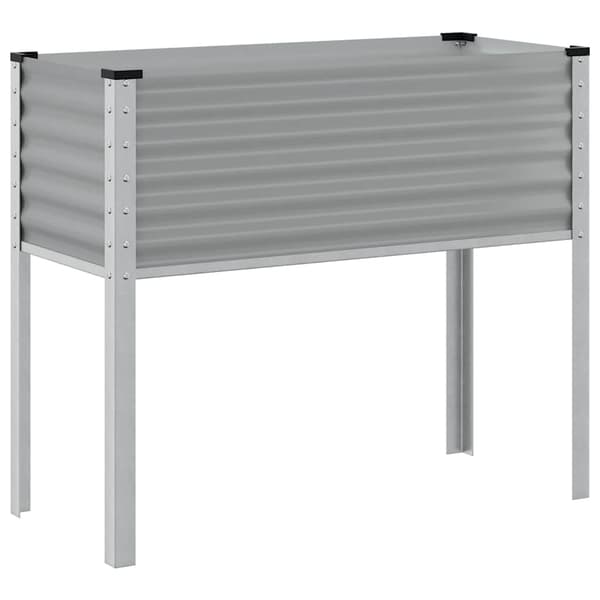 Odlingslåda grå 100x45x90 cm stål