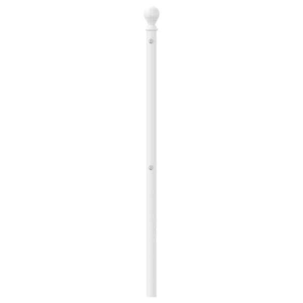 Ersättningsgavel metall vit 200 cm