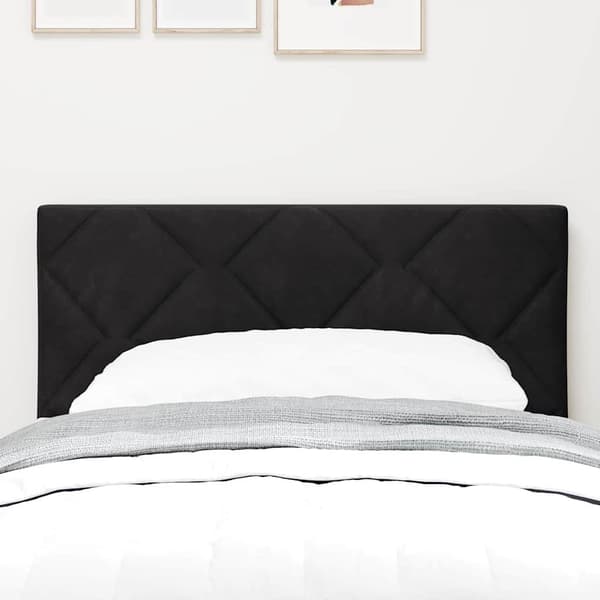 Huvudgavel Svart 80 cm Sammet