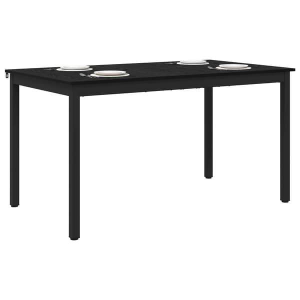 Matbord 140 x 80 x 75 cm METALL Rektangulär