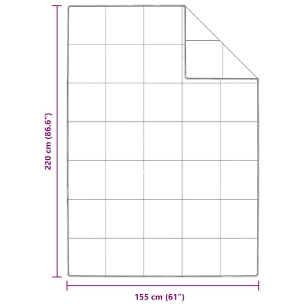 Vinter Täcke Vit 155 x 220 cm Fjäder