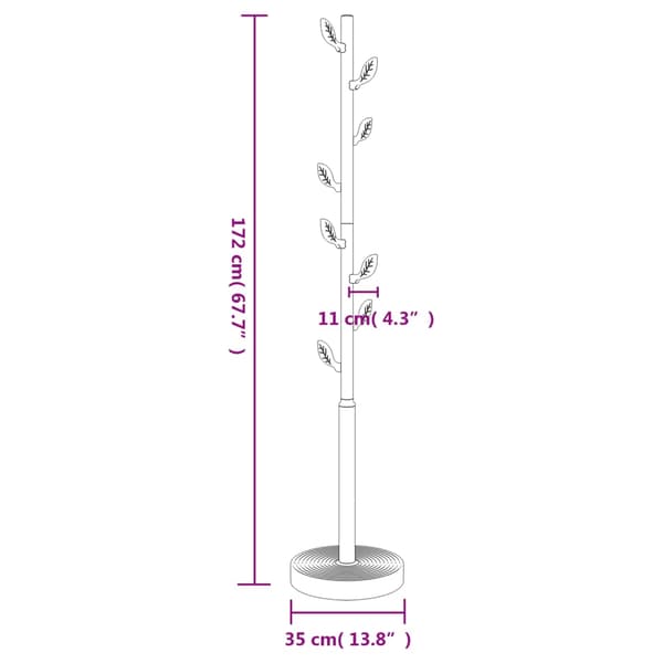 Klädställning vit 172 cm pulverlackerat järn
