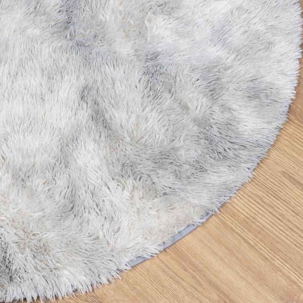 Ryamatta med lång lugg NAVARRA silvergrå 300x200 cm polyester