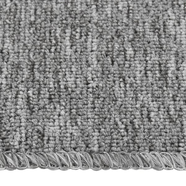 Trappstegsmattor halkfri 15 st 60x25 cm grå rektangulär