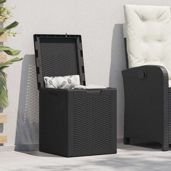 Dynbox 90 liter svart PP-rotting