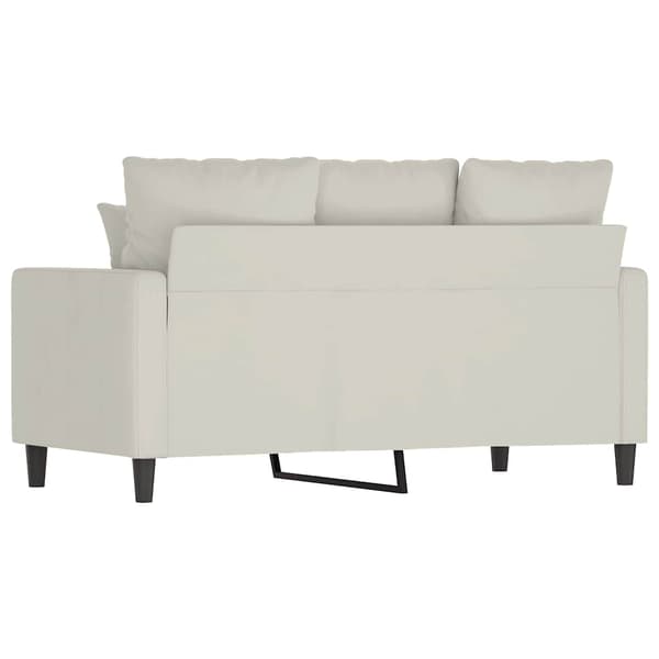 2-sitssoffa gräddvit 120 cm sammet