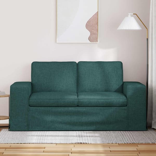 Soffa Mörkgrön 162 x 80 x 82 cm tyg