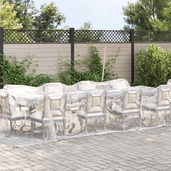 Klar presenning med öljetter 3x8 m polyeten