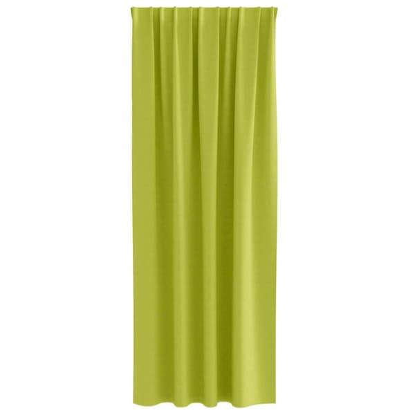 Mörkläggningsgardiner med Ringar 2 st Grön 225 x 140 cm