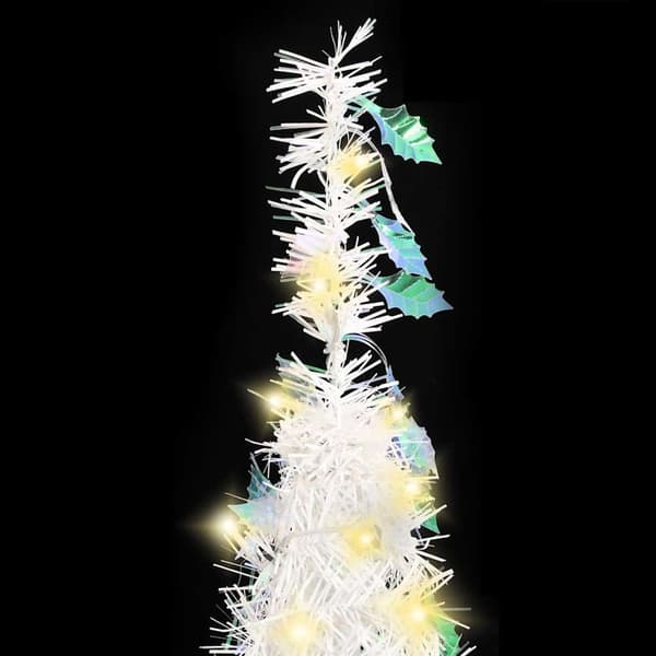 Plastgran pop-up 150 LED vit 180 cm
