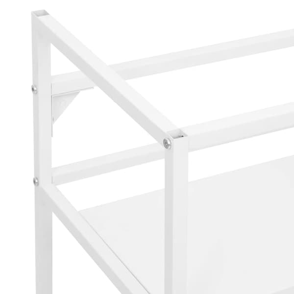 Ram för tvättställ vit 40x38x83 cm järn