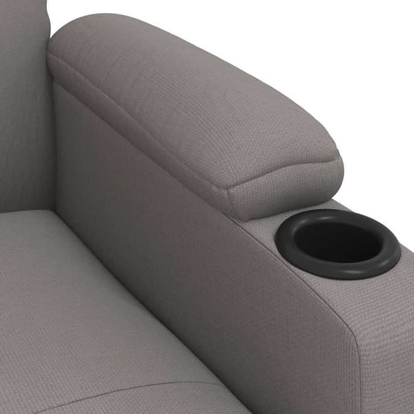 Reclinerfåtölj taupe tyg