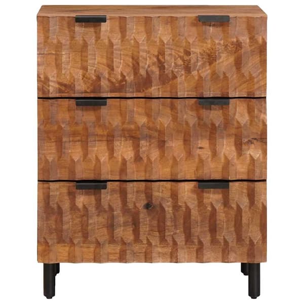 Sideboard 2 pcs Acacia Brun Finish 60 x 33 x 75 cm