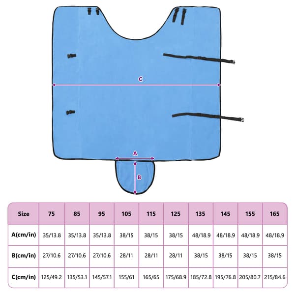 Hästdyna Full Aqua 145 cm Polyester Fleece