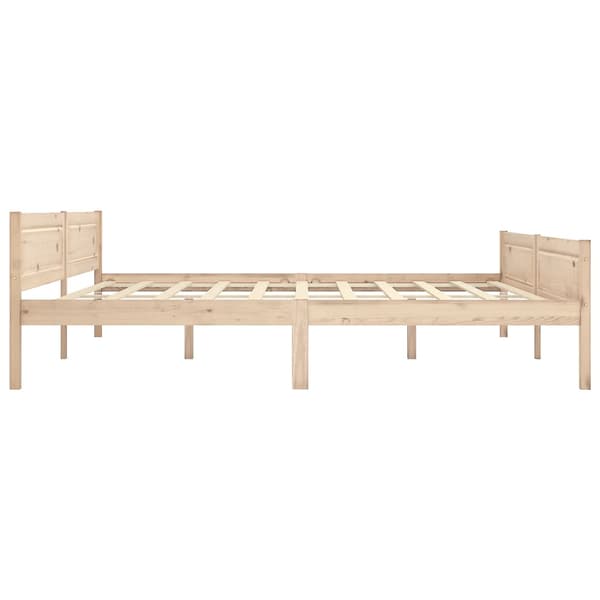 Sängram massiv furu 200x200 cm