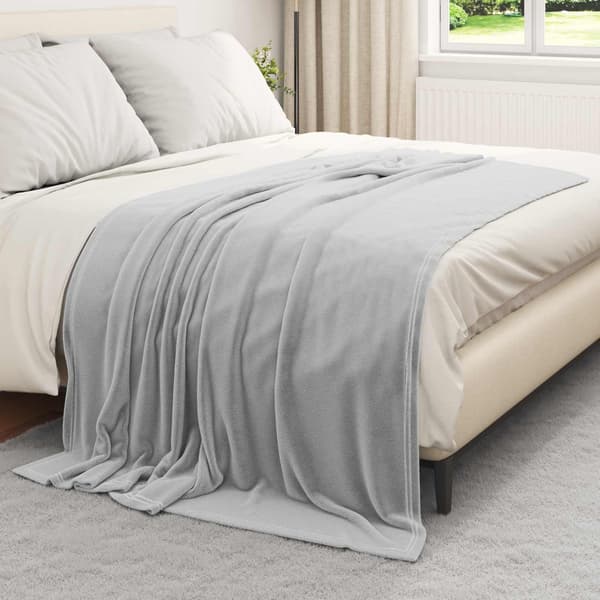 Filtar 6 pcs Grå 150 x 200 cm Fleece