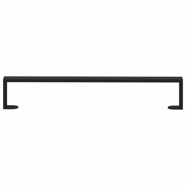 Möbelfötter 2 pcs Svart 596 x 40,5 x 100 mm Järn