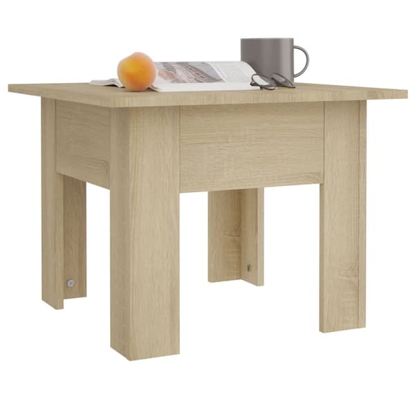 Soffbord sonoma-ek 55x55x42 cm konstruerat trä