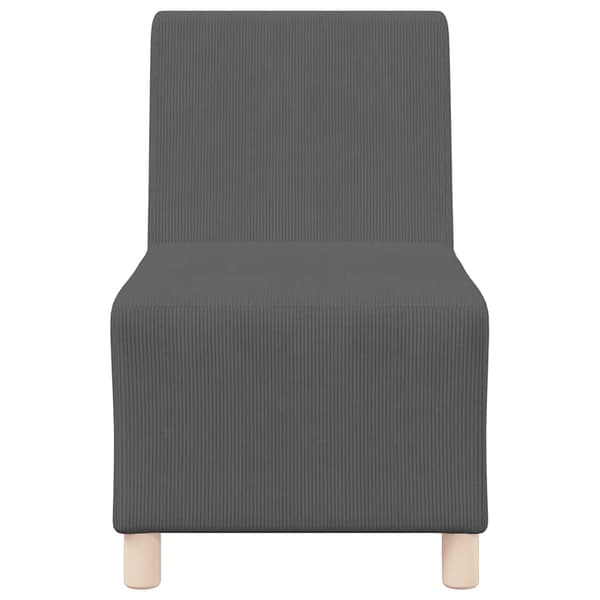Modulsofa utan armstöd 2 pcs Mörkgrå 55 x 74 x 82 cm
